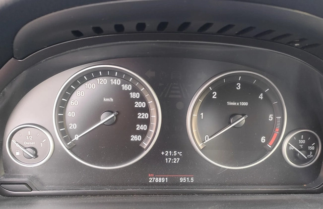 BMW Seria 5 cena 46500 przebieg: 279000, rok produkcji 2012 z Drobin małe 172